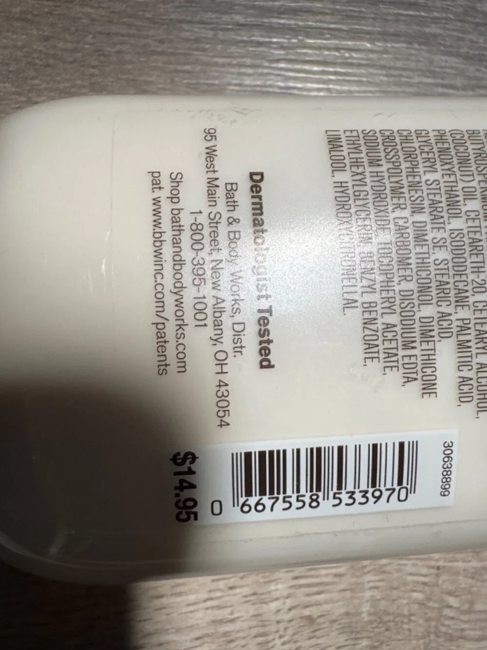 Bath & Body Works Warm Vanilla Sugar Daily Nourishing Body Lotion 8 Fl Oz With S